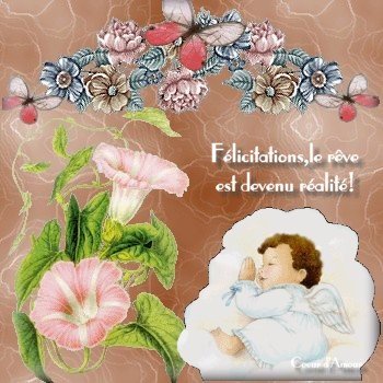 POUR UNE AMIE QUI ATTEND UN BEBE